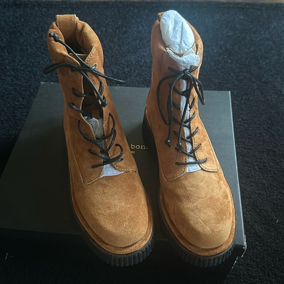 🆕Rag & Bone New York Sloane Boot Size: 8 Cinnamon Suede - Picture 1 of 15